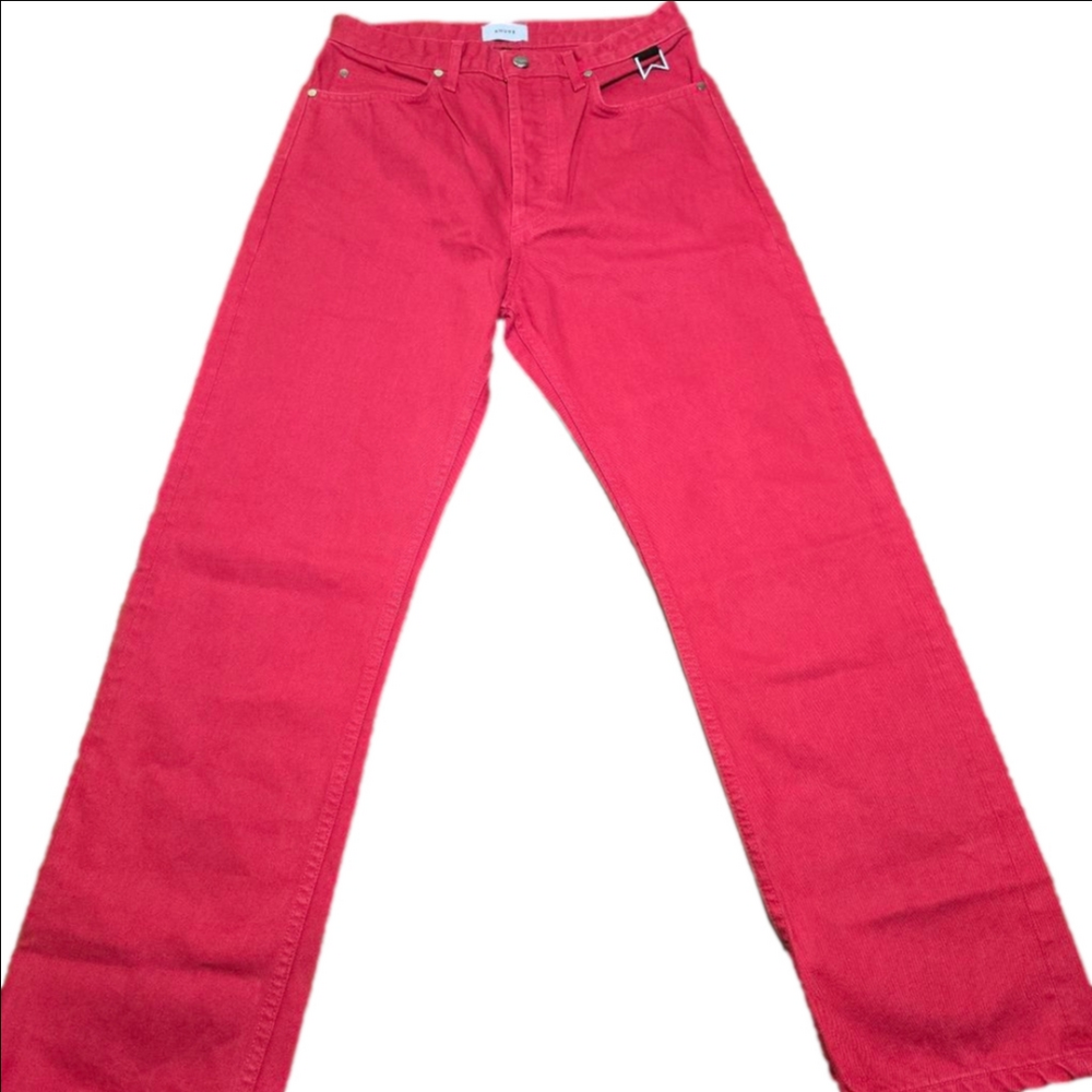 Rhude Red Denim Jeans Size 30 NWOT